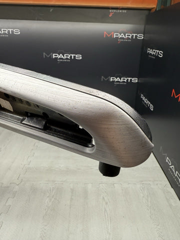 01-06 BMW E46 M3 Brushed Aluminum/Black Door Trim Armrest Front Left Driver