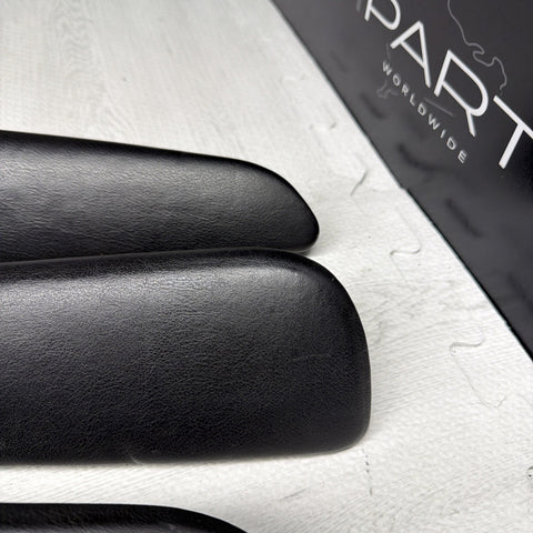 01-06 BMW OEM E46 M3 Coupe Trim Armrest Pads Set Black 8238622 *Notes*
