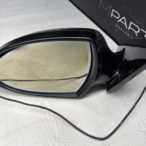 06-10 BMW E63 E64 M6 Left Side View Mirror Auto Dimming Black OEM