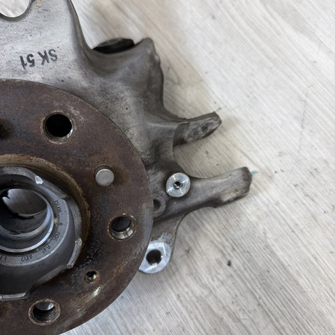 21-24 OEM BMW G80 G82 M3 M4 Rear Suspension Left Knuckle Wheel Hub Spindle