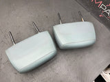 2008-2013 BMW E90 E93 M3 Coupe Sedan Rear Seat Headrests Grey Leather OEM