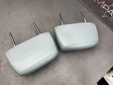 2008-2013 BMW E90 E93 M3 Coupe Sedan Rear Seat Headrests Grey Leather OEM