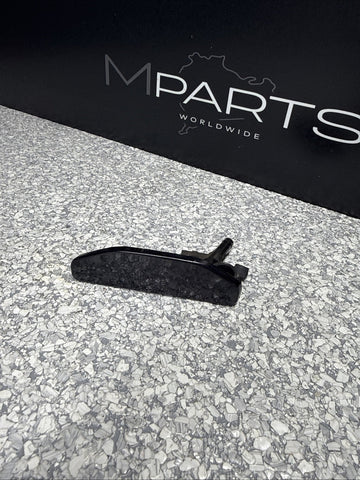 01-06 BMW E46 M3 Left Headlight Washer Jet Cover Cap OEM 8256179 Carbon Black