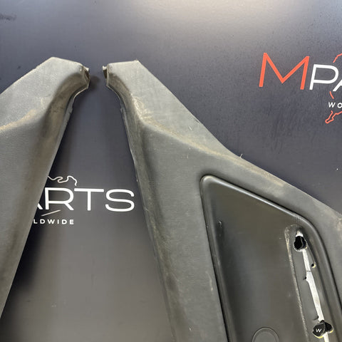BMW E46 M3 01-06 Coupe Rear Left Door Cards Black Genuine 51437890743