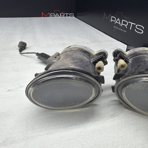 01-06 BMW E46 M3 Front Left Right Passenger Driver Bumper Fog Lights Clear OEM