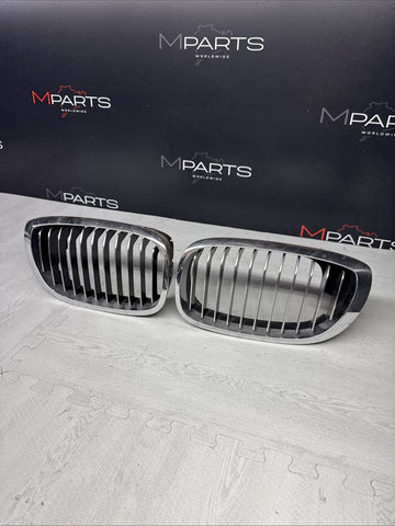 OEM Chrome Front Kidney Grill Grilles 2003-2006 BMW E46 330Ci 325Ci 2DR LCI