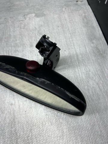 01-06 BMW E46 M3 Rearview Rear View Oval Mirror *Damaged*