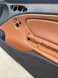 01-06 BMW E46 M3 PASSENGER RIGHT SIDE DOOR PANEL CARD CINNAMON OEM
