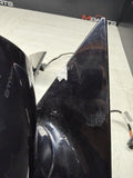 01-06 BMW E46 M3 Side View Door Mirrors Pair Carbon Black *Rust Bubbles