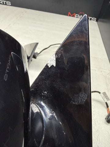 01-06 BMW E46 M3 Side View Door Mirrors Pair Carbon Black *Rust Bubbles