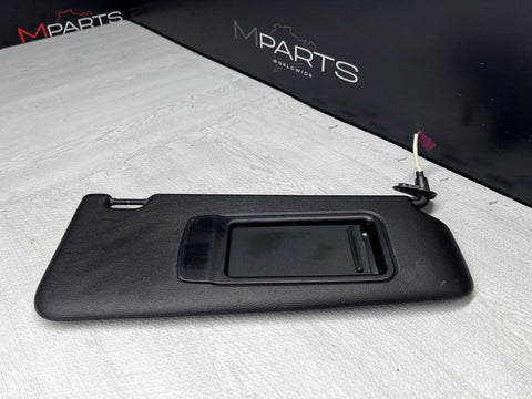 08-13 OEM BMW E92 328 335 M3 Coupe Right Passenger Sun Visor Black Vinyl
