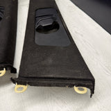 GENUINE BMW E46 B Pillar Trims Column Cover Pillars Pair Black *Peeling*