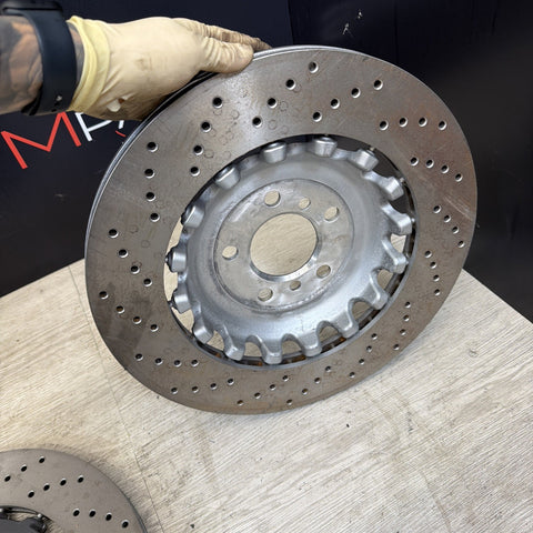 SHW / REFURBISHED 13-17 BMW F06 F10 F12 F13 M5 M6 REAR BRAKE DISCS ROTORS