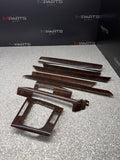 99-05 BMW E46 Sedan 8-Piece Interior Wood Trim Set Center Console OEM *Notes*