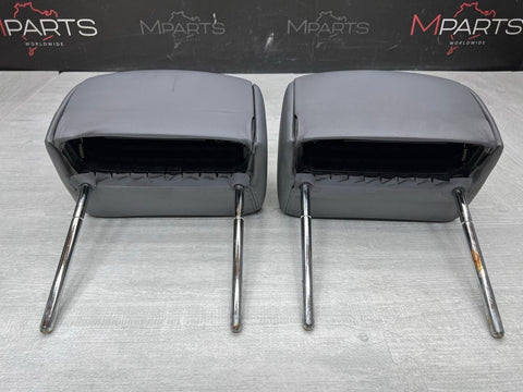 2001-2006 BMW E46 M3 Convertible Grey Rear Headrests Head Rests Pair OEM