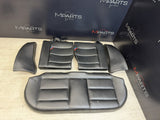 95-99 BMW E36 M3 Sedan Rear Bench + Folding Backrest Back Rest Seats Black *Rip*