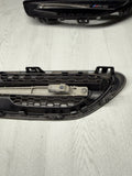 2013-2016 BMW F10 M5 SEDAN FRONT FENDER GRILLES GRILLS TURN SIGNAL LIGHTS BLACK