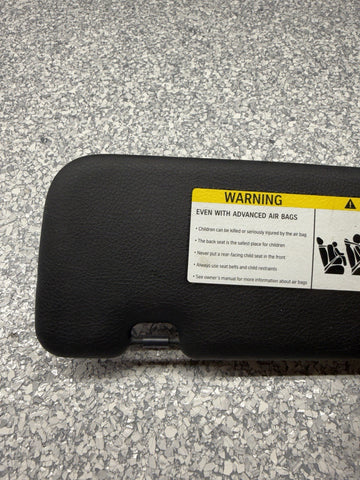 08-11 OEM BMW E90 328 335 M3 Coupe Right Passenger Sun Visor Black Vinyl