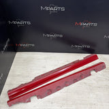 01-06 BMW E46 M3 Rocker Panel Side Skirts OEM Imola Red