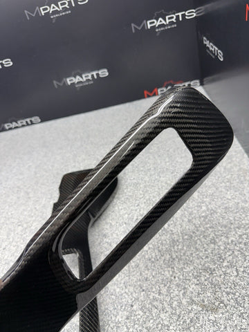 Carbon Seat Button Frame Panels Cover Bezels 21-26 BMW G80 G82 G83 M3 M4