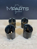 GENUINE BMW M3 M4 G80 G82 G83 EXHAUST TAILPIPE TIPS BLACK CHROME D=100MM 8096126