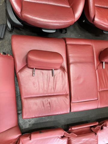 BMW E46 M3 01-06 Coupe Imola Red Nappa Leather Interior Seats Panels Set OEM