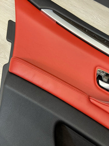 11-16 BMW F10 M5 SEDAN REAR LEFT DRIVER SAKHIR ORANGE DOOR CARD PANEL