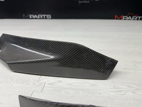 BMW 21-26 G80 G82 G83 M3 M4 Front Bumper Lower Molding Splitters Carbon Fiber
