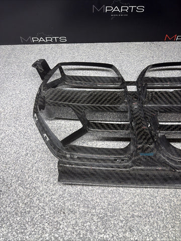 NEW 21-26 BMW G80 G82 G83 M3 M4 REAL CARBON FIBER CSL STYLE NOSE GRILL GRILLE