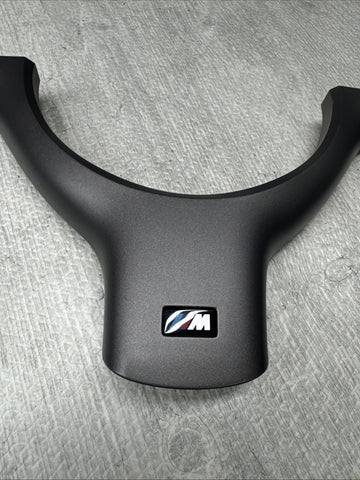 OEM 01-06 BMW E46 M3 Lower Steering Wheel Trim Cover Plate Titan Shadow Grey