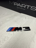 BMW F80 M3 Genuine Rear Trunk Black Emblem Decal Badge Logo