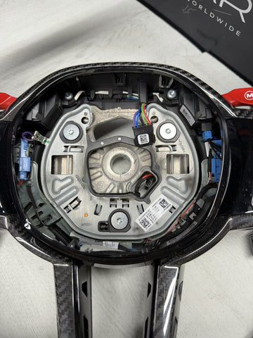 BMW M3 G80 G81 M4 G82 G83 LCI STEERING WHEEL M-POWER ALCANTARA CARBON OEM