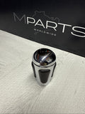 2001-2003 BMW E46 M3 SMG GEAR SHIFT KNOB NAPPA LEATHER CHROME OEM