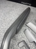 01-06 BMW E46 M3 Coupe Interior Armrests Trim Set Brushed Aluminum *4 Tabs