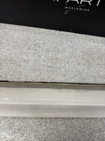 08-11 BMW E90 M3 Sedan Left Driver Side Skirt Rocker Panel Alpine White *Crack*