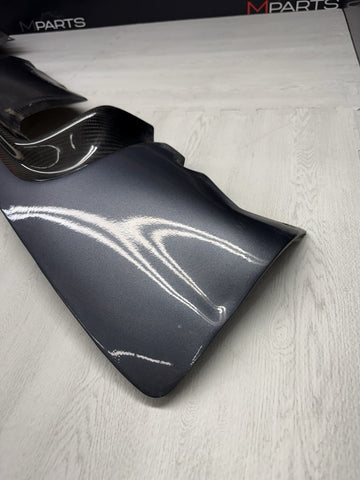 01-06 BMW E46 M3 CSL Style Rear Bumper Diffuser Carbon Fiber / Steel Grey