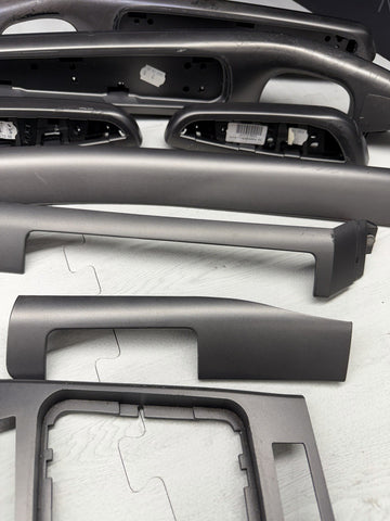 01-06 BMW E46 M3 Convertible Interior Armrests Trim Set Titan Shadow *Notes*