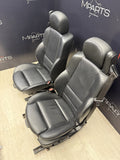01-06 BMW E46 M3 Convertible Interior Front Non Heated Seats Black *Notes*