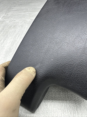 01-06 BMW E46 M3 Center Console Armrest Arm Rest Black Leather Excellent Shape