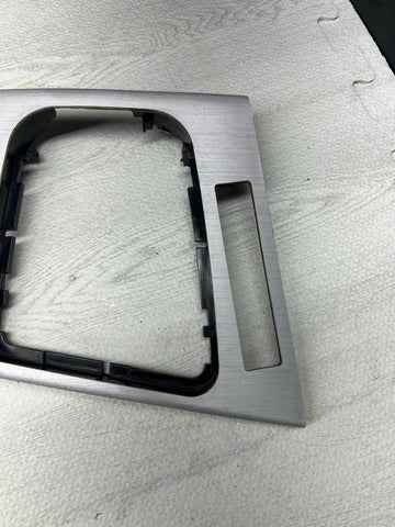 01-06 BMW E46 M3 Convertible Interior Center Shift Shifter Trim Brushed Aluminum