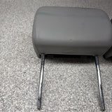 2001-2006 BMW E46 M3 Convertible Grey Rear Headrests Head Rests Pair OEM *Tabs*