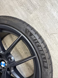 OEM BMW 15-20 F80 F82 F83 M3 M4 CS Wheel Rim 20x10 Rear Orbit Grey + Michelin 4S