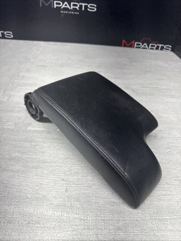 01-06 BMW E46 M3 Center Console Armrest Arm Rest Black Leather *Ripped*