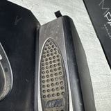 01-06 BMW E46 M3 Left Right Kick Dead Pedals Covers Trims Panels Genuine Black