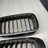 BMW E46 M3 01-06 Hood Grille Chrome OEM Left Right Pair *Broken Tabs*
