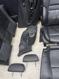 06-10 BMW E64 M6 Front Rear Seats Door Panels Leather Merino Seats Set Black Oem
