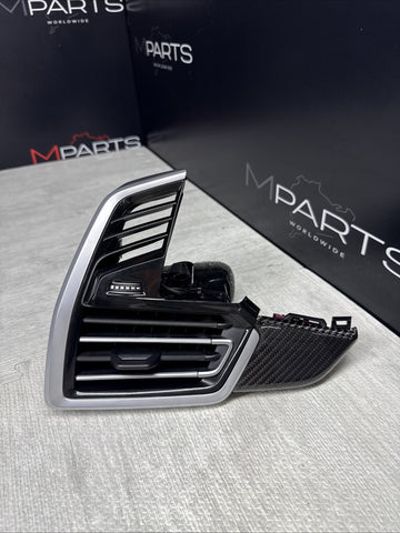20-25 BMW G06 F96 X6M X7 Left Driver Front Dash Air Vent 21828910 Carbon Fiber