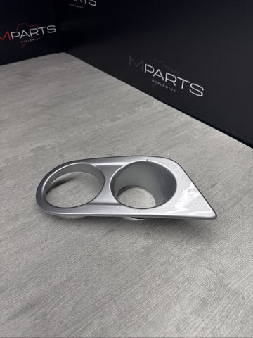 01-06 BMW E46 M3 FRONT RIGHT FOG LIGHT COVER SURROUND TRIM AFTERMARKET SILVER