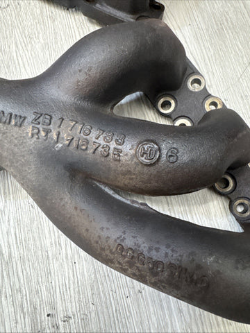 91-96 BMW E36 320 325 525 M3 M50 S50 Rear Engine Motor Exhaust Manifold Set OEM