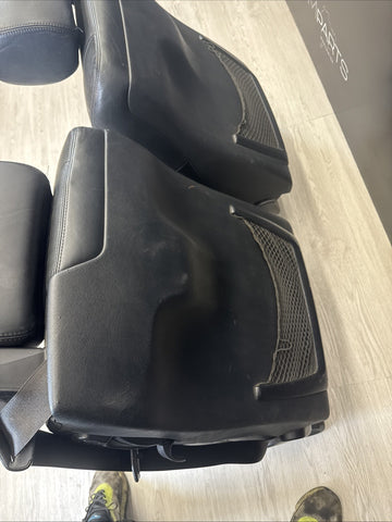 01-06 BMW E46 M3 Convertible Interior Front Heated Seats Black *Notes*